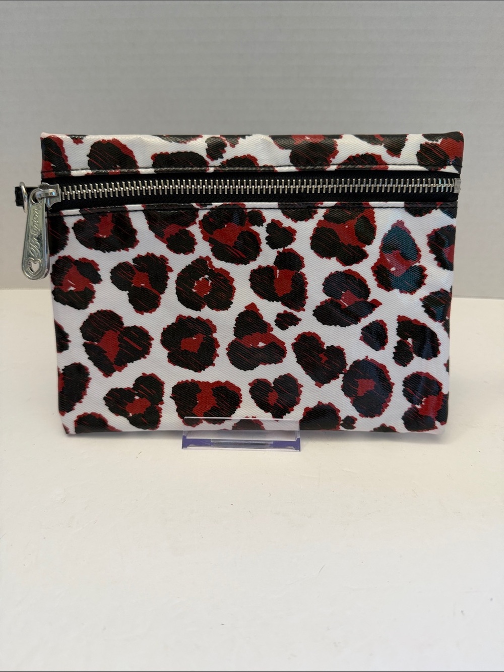 Brighton NWOT Red & Black Leopard Print Zip